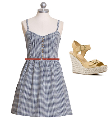 Style Me Thrifty: Gingham Summer Dress