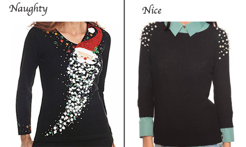 Embellished Christmas sweaters