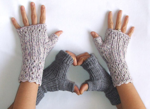 Fingerless gloves from HandMadeInItaly/Etsy