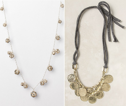 LOFT and Anthropologie necklaces